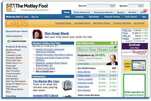 Motley Fool Website