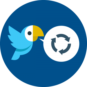 reasons to recycle content on twitter - bird with recycle symbol